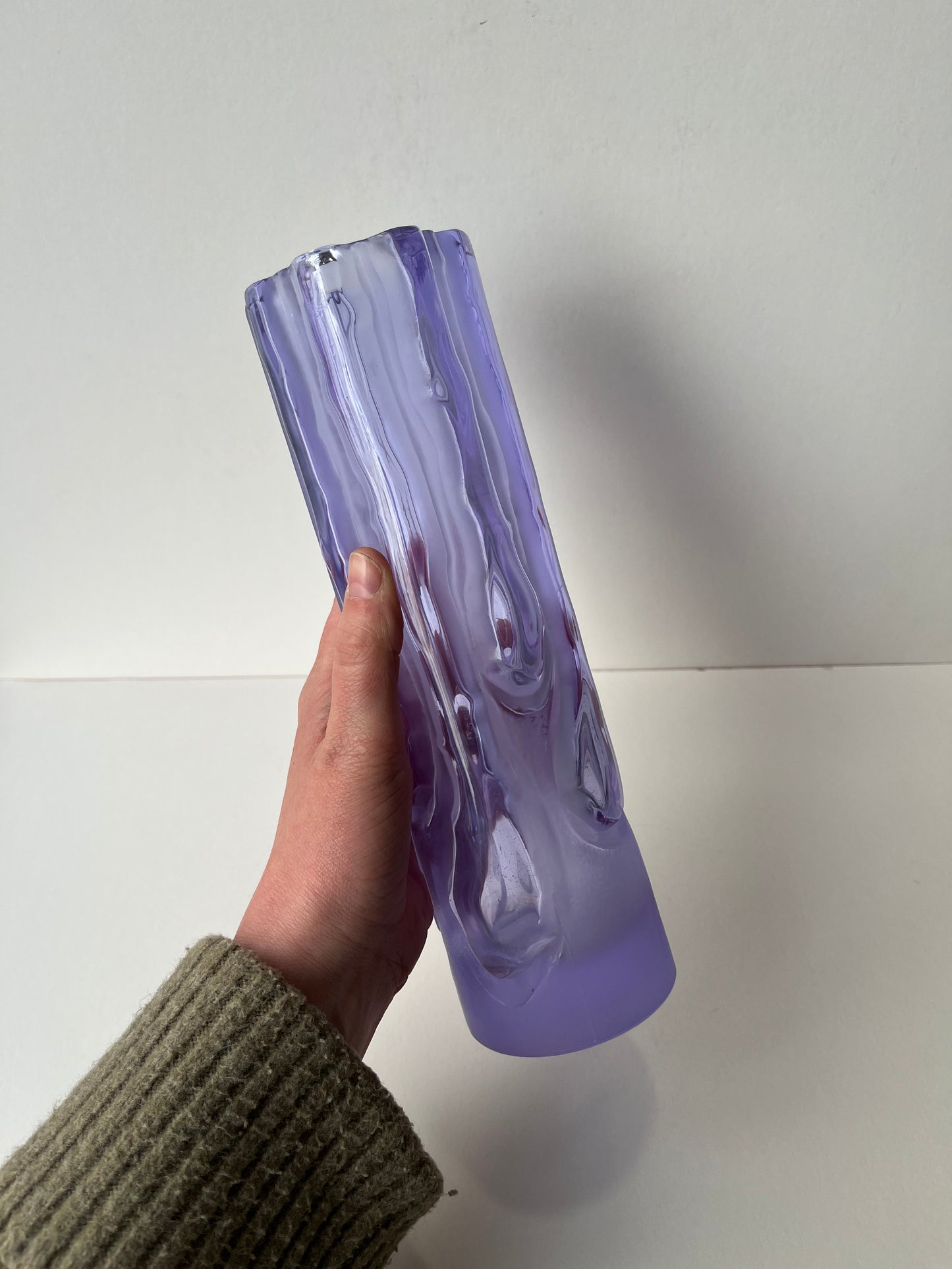 Vase italien vintage verre de Murano Cesare Toso