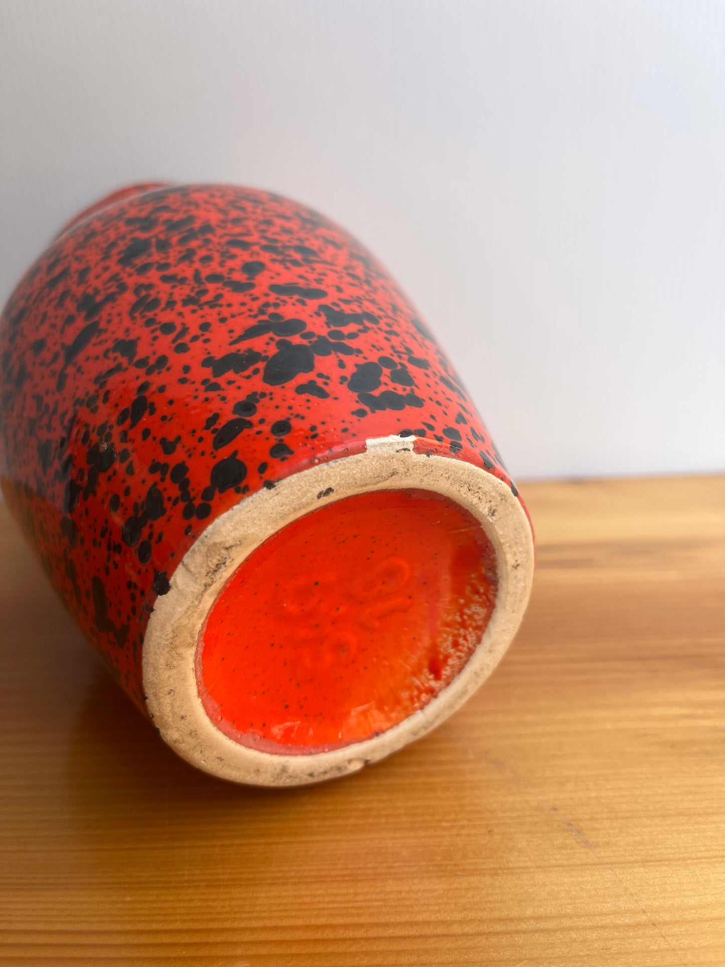 Vase SCHEURICH vintage rouge