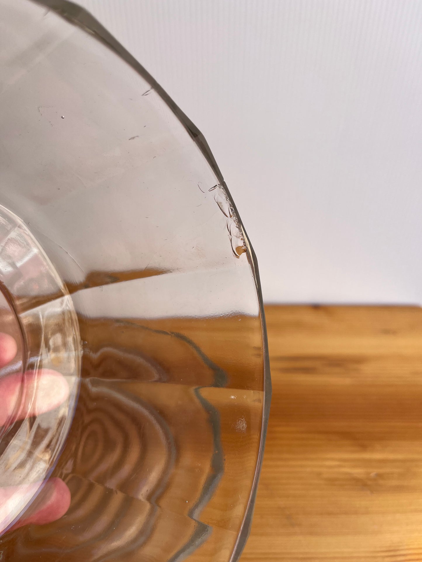 Cloche en verre soufflé petit prix (ébrechée)