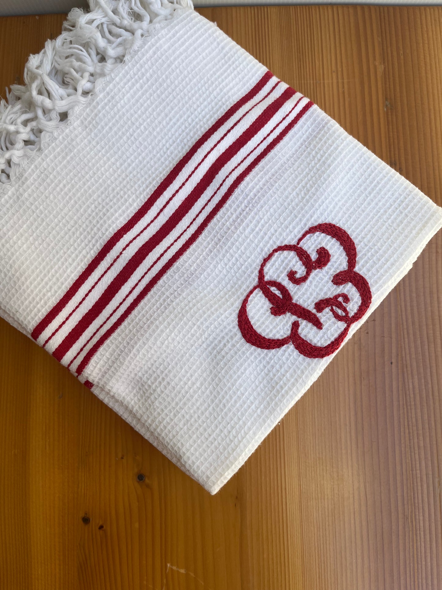 Lot de 4 serviettes d'invité en coton nid d'abeille