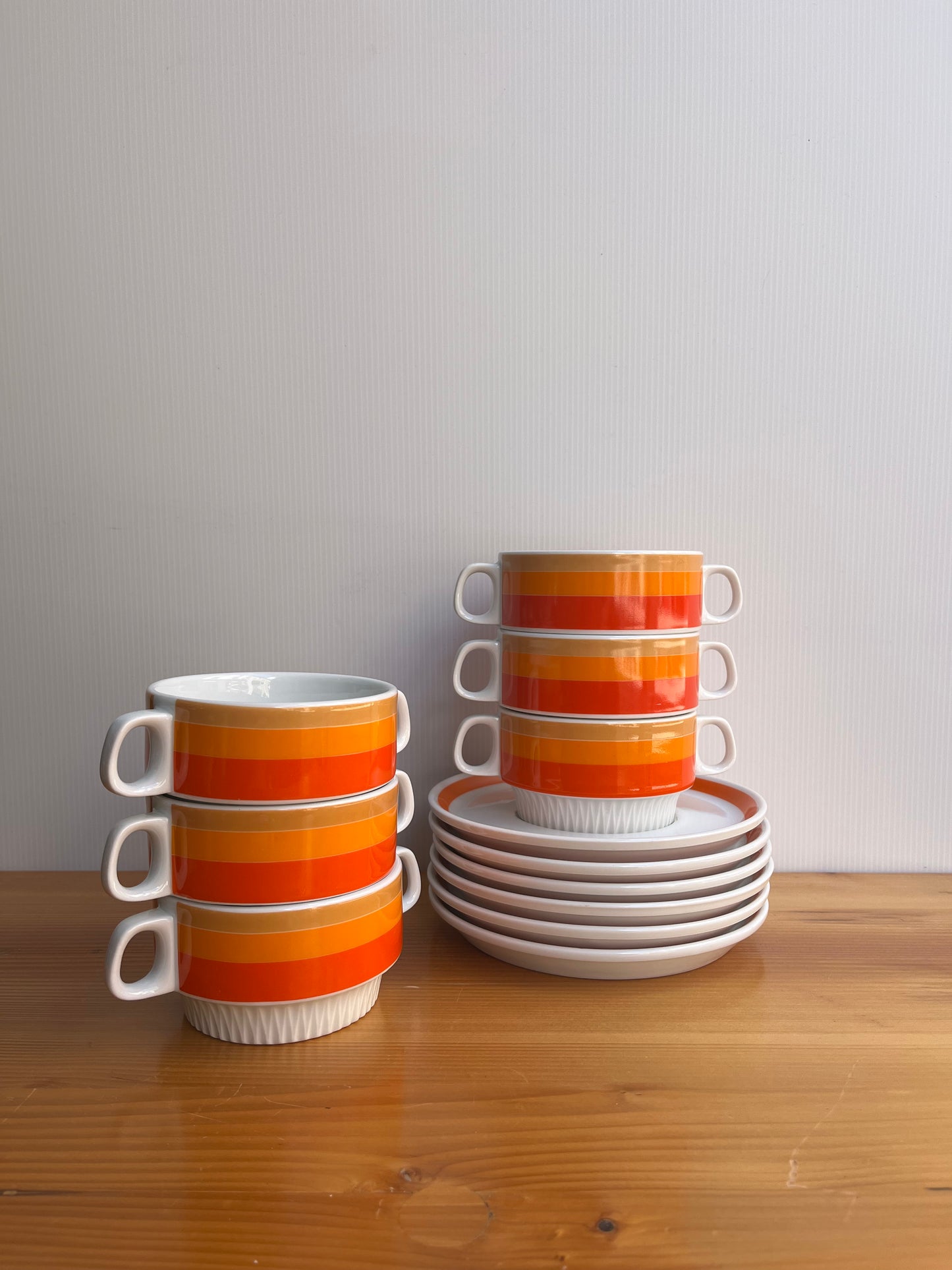 Lot de 6 tasses + sous tasses THOMAS, Germany