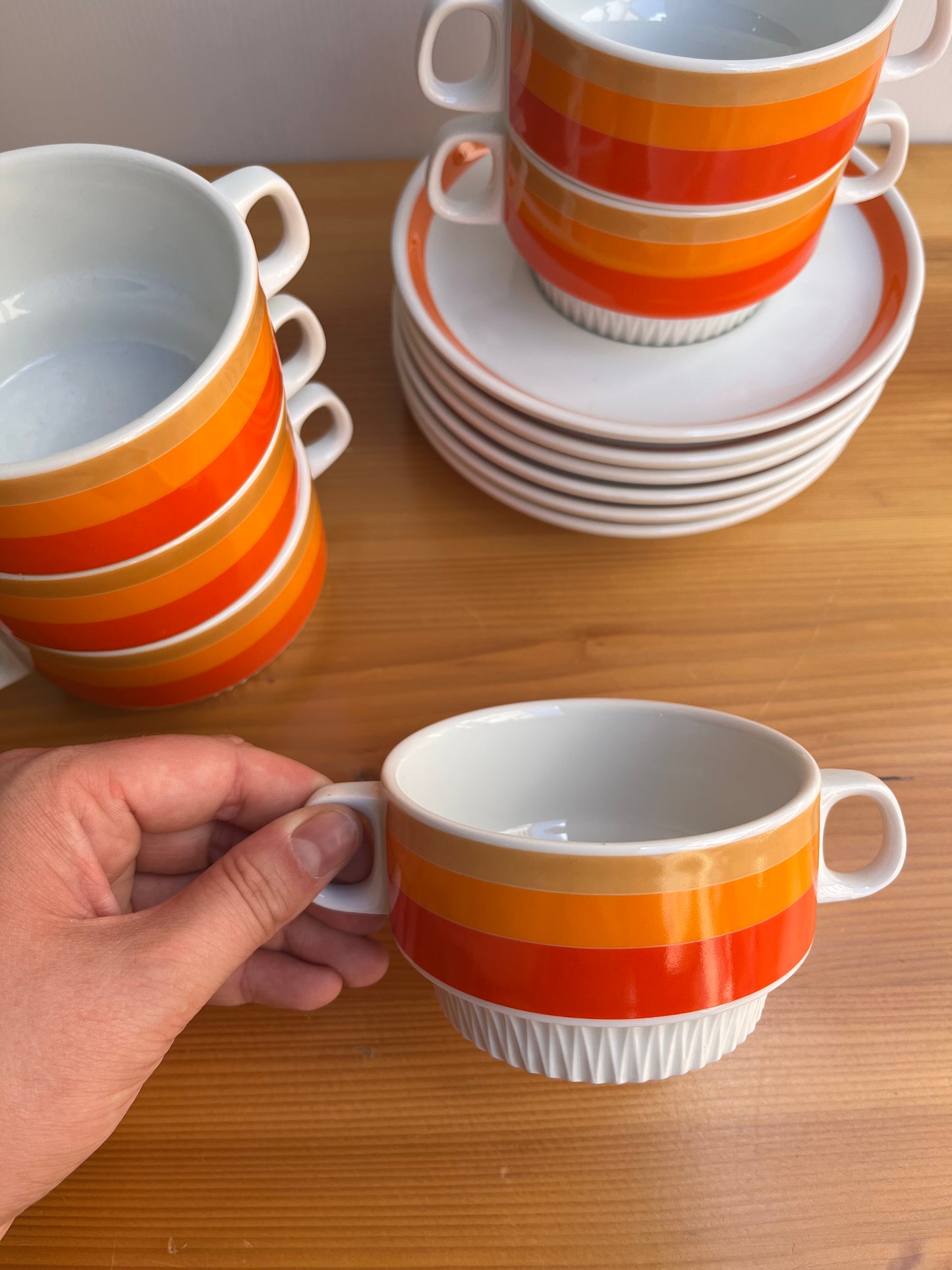 Lot de 6 tasses + sous tasses THOMAS, Germany