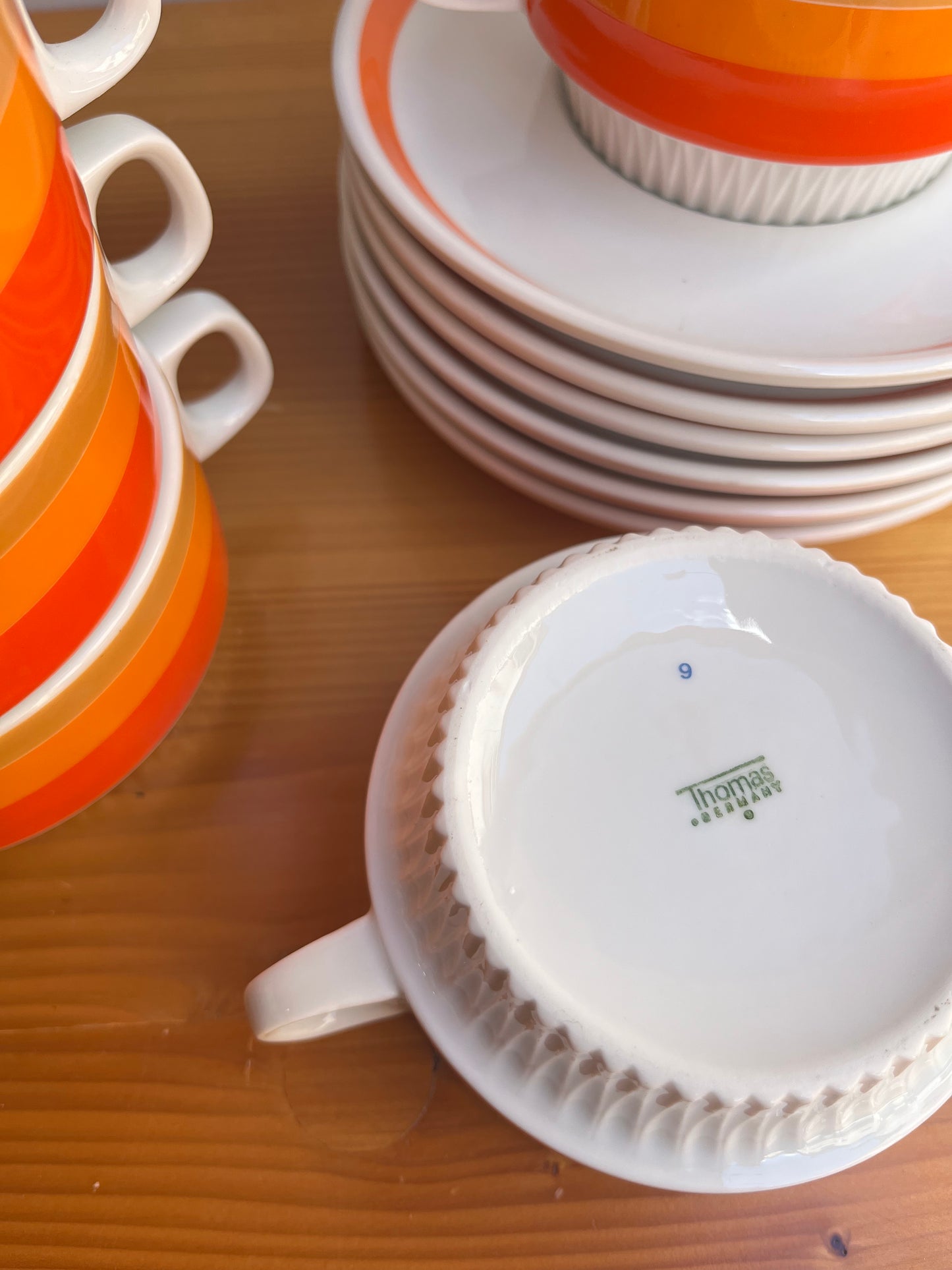 Lot de 6 tasses + sous tasses THOMAS, Germany