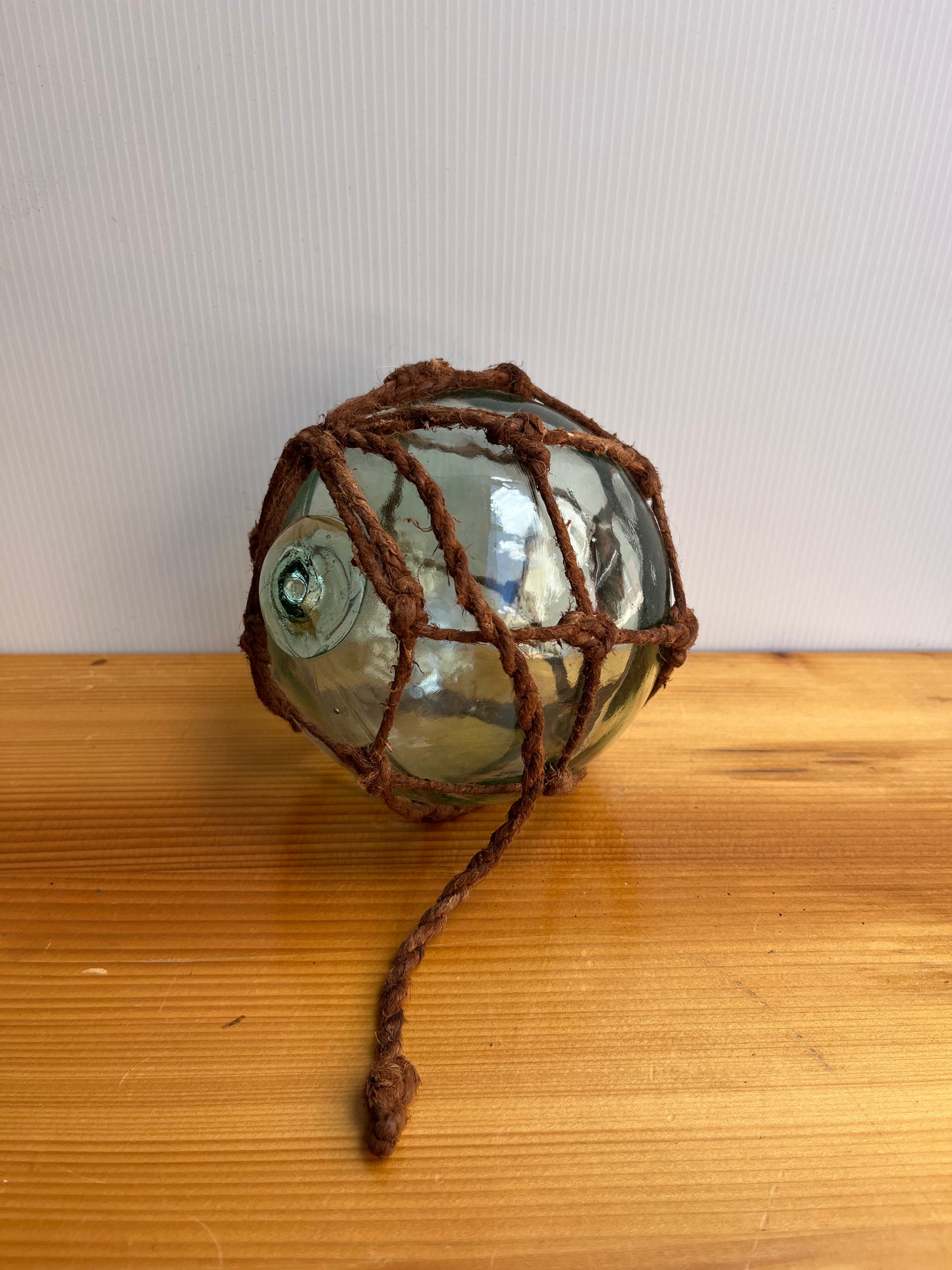 Boule de chalut en verre avec corde (à l'unité)