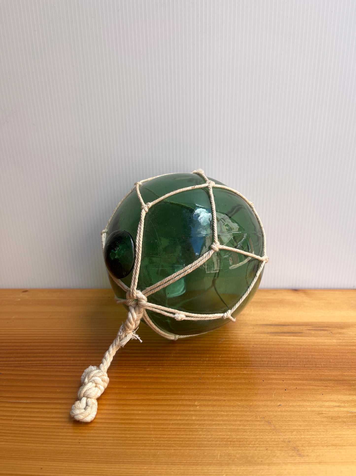 Boule de chalut en verre avec corde (à l'unité)