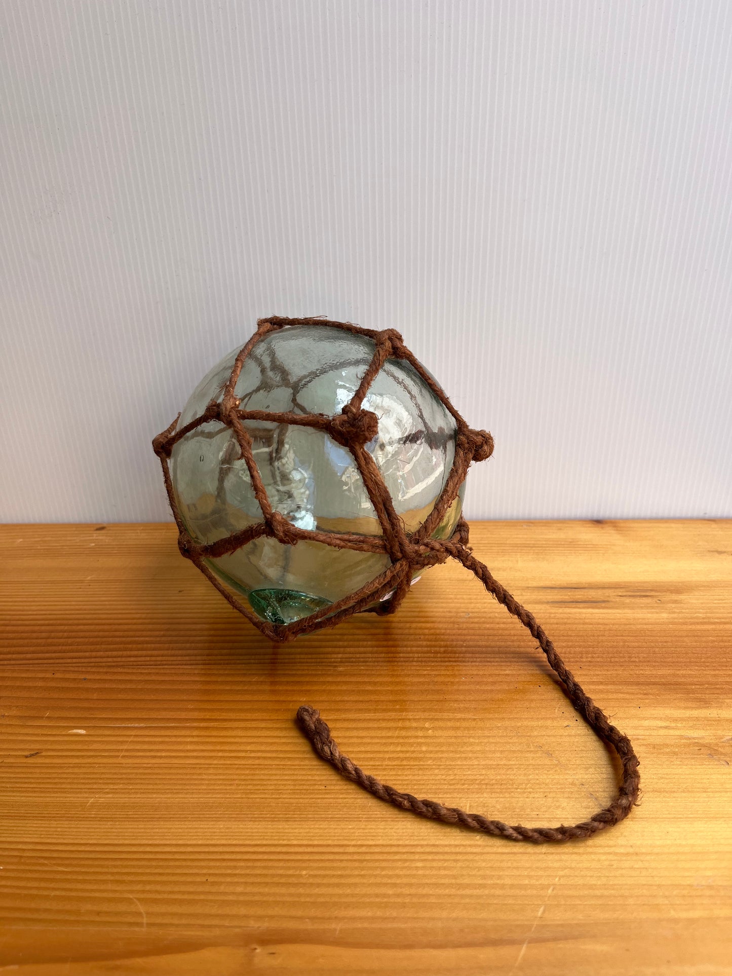 Boule de chalut en verre avec corde (à l'unité)