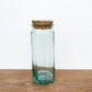 Vase cylindrique en verre avec bouchon