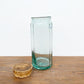 Vase cylindrique en verre avec bouchon